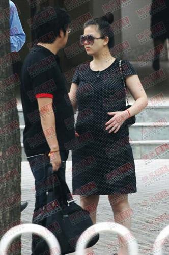 李湘怀孕时的照片图片
